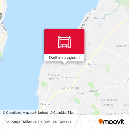 Collonge-Bellerive, La Gabiule Karte