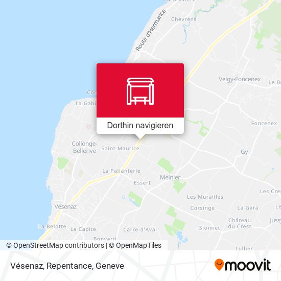 Vésenaz, Repentance Karte