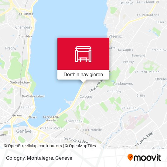 Cologny, Montalègre Karte