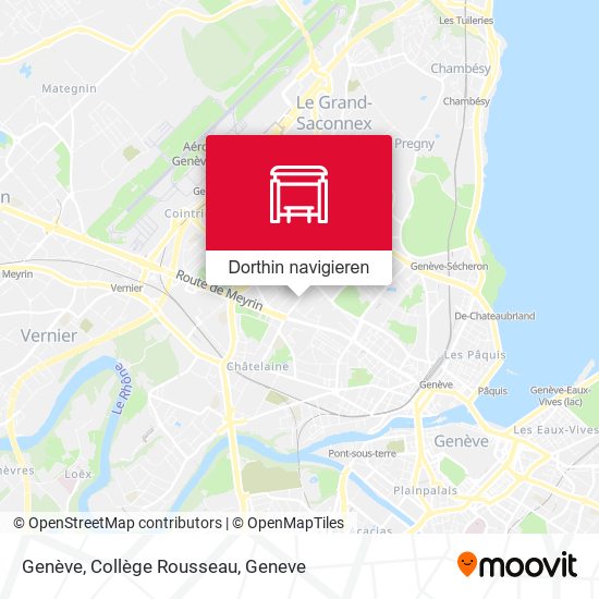 Genève, Collège Rousseau Karte