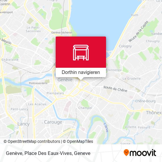 Genève, Place Des Eaux-Vives Karte