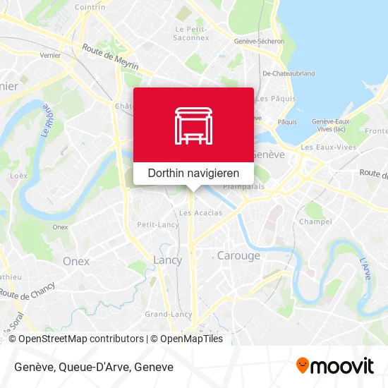 Genève, Queue-D'Arve Karte