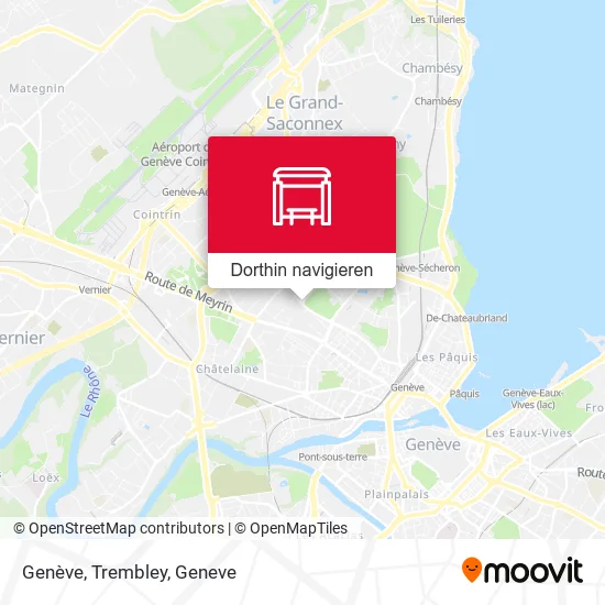 Genève, Trembley Karte