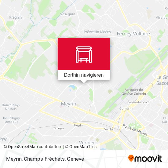 Meyrin, Champs-Fréchets Karte