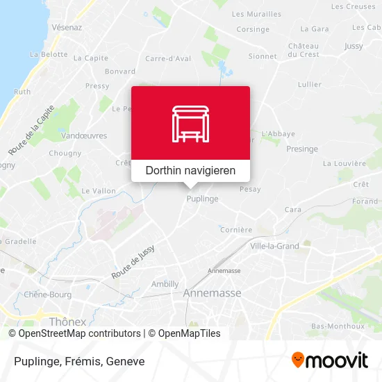 Puplinge, Frémis Karte