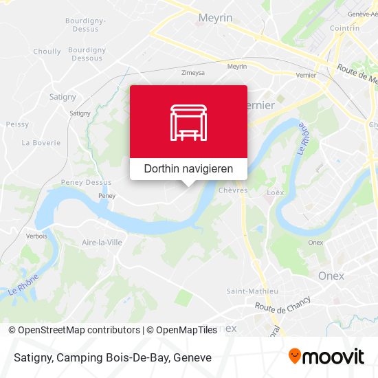Satigny, Camping Bois-De-Bay Karte