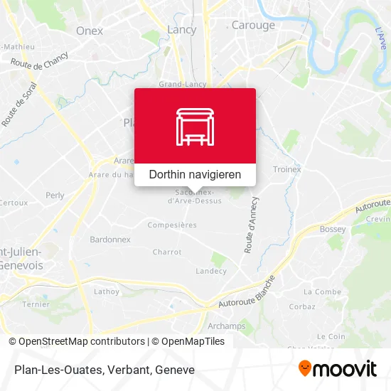 Plan-Les-Ouates, Verbant Karte