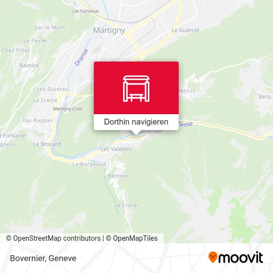 Bovernier Karte