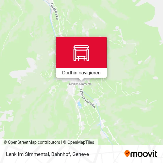 Lenk Im Simmental, Bahnhof Karte