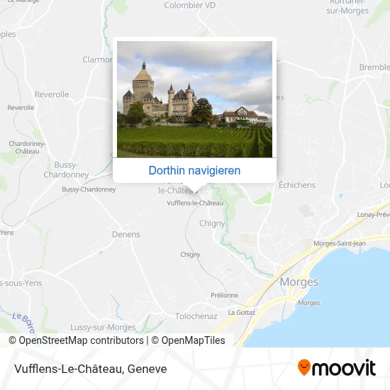 Vufflens-Le-Château Karte