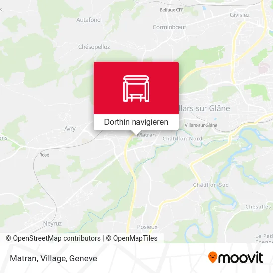 Matran, Village Karte