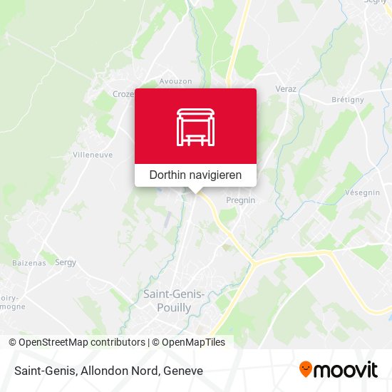 Saint-Genis, Allondon Nord Karte