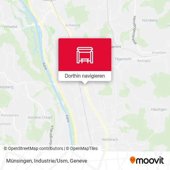 Münsingen, Industrie/Usm Karte