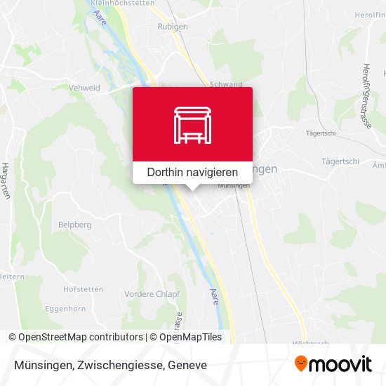 Münsingen, Zwischengiesse Karte