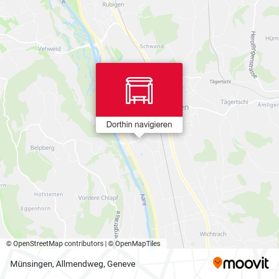 Münsingen, Allmendweg Karte