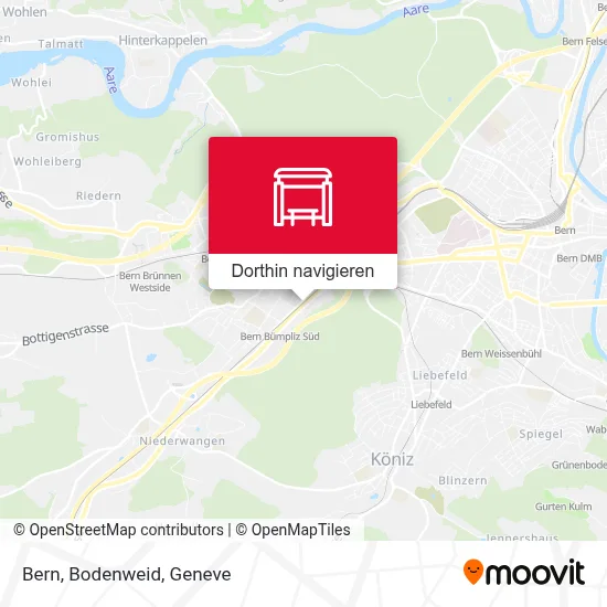 Bern, Bodenweid Karte