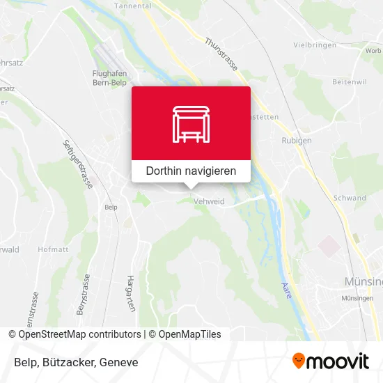 Belp, Bützacker Karte