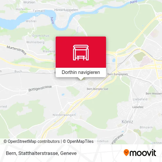 Bern, Statthalterstrasse Karte