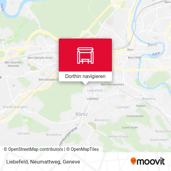 Liebefeld, Neumattweg Karte