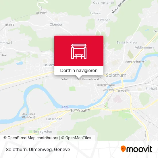 Solothurn, Ulmenweg Karte