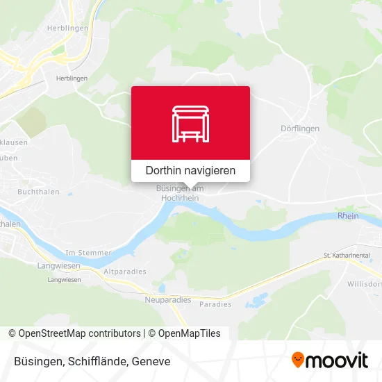Büsingen, Schifflände Karte