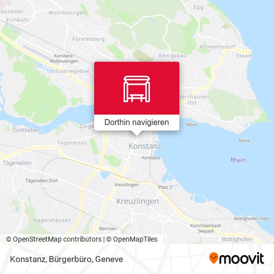 Konstanz, Bürgerbüro Karte