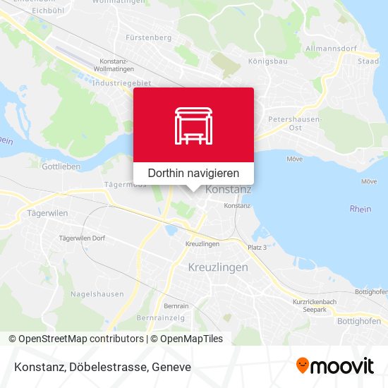 Konstanz, Döbelestrasse Karte