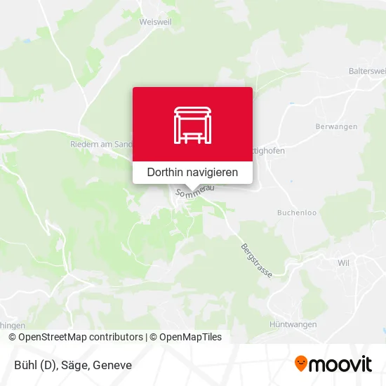 Bühl (D), Säge Karte