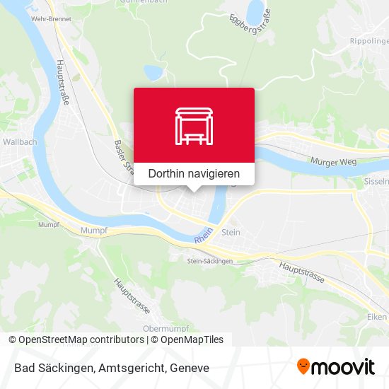 Bad Säckingen, Amtsgericht Karte