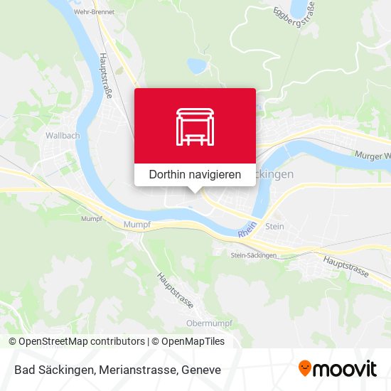 Bad Säckingen, Merianstrasse Karte