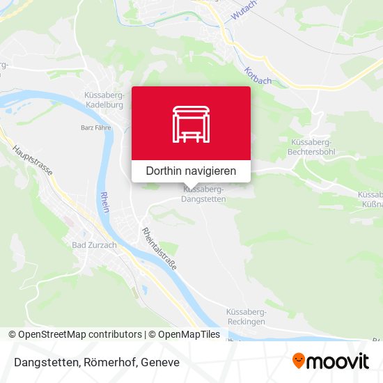 Dangstetten, Römerhof Karte