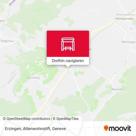 Erzingen, Altenwohnstift Karte