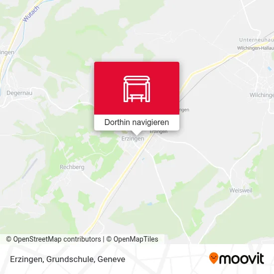 Erzingen, Grundschule Karte