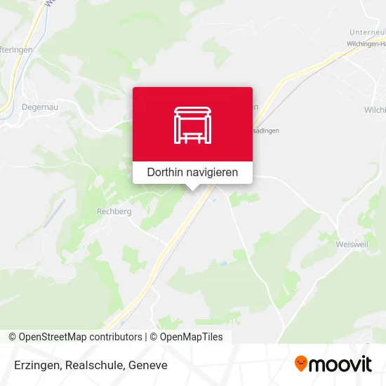 Erzingen, Realschule Karte