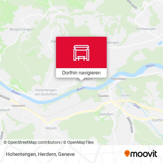 Hohentengen, Herdern Karte