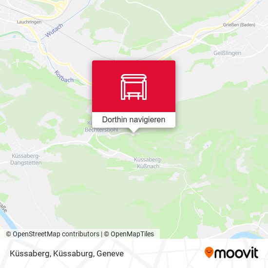 Küssaberg, Küssaburg Karte
