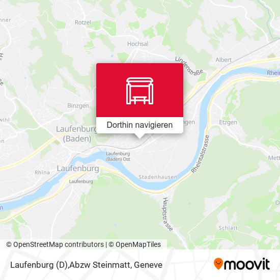 Laufenburg (D),Abzw Steinmatt Karte
