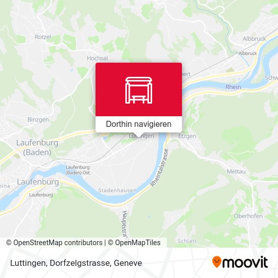 Luttingen, Dorfzelgstrasse Karte