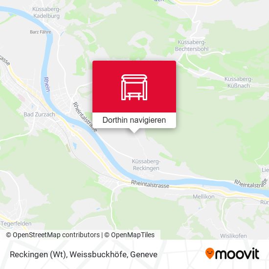 Reckingen (Wt), Weissbuckhöfe Karte
