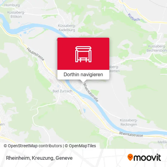 Rheinheim, Kreuzung Karte