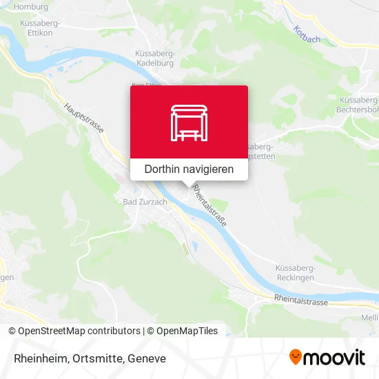 Rheinheim, Ortsmitte Karte