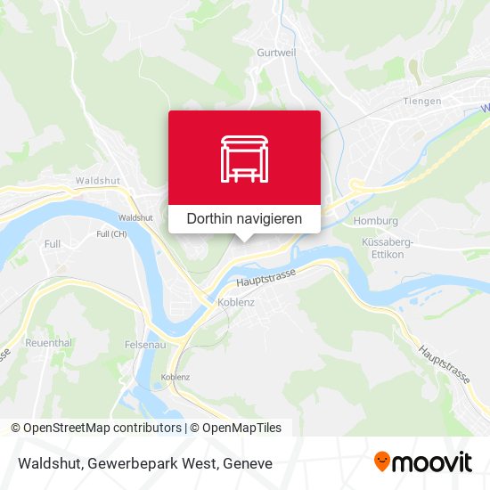 Waldshut, Gewerbepark West Karte