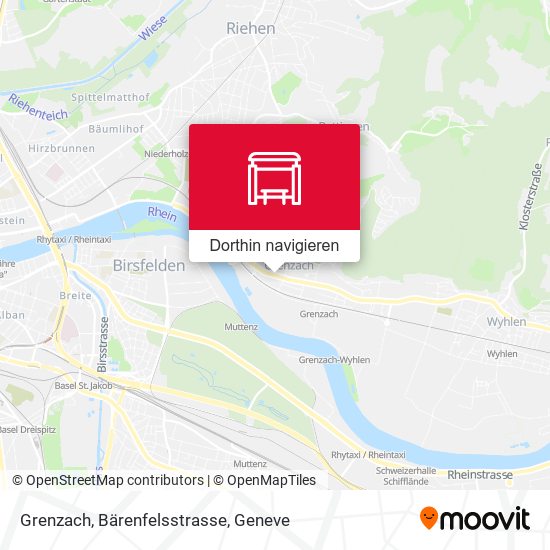 Grenzach, Bärenfelsstrasse Karte