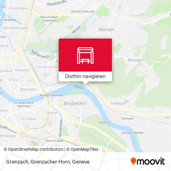 Grenzach, Grenzacher Horn Karte