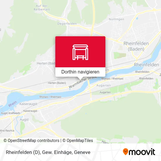 Rheinfelden (D), Gew. Einhäge Karte