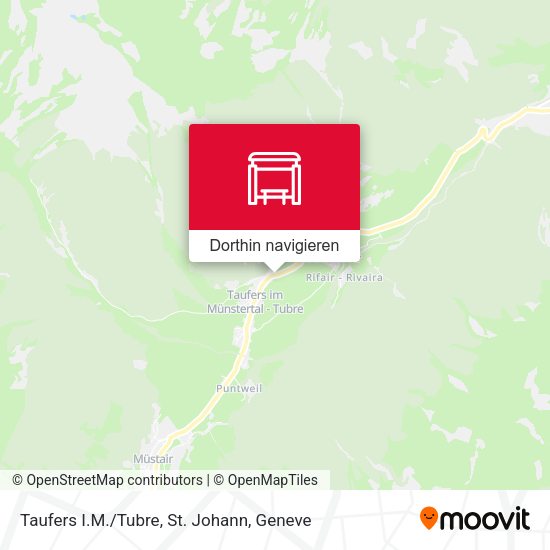 Taufers I.M./Tubre, St. Johann Karte