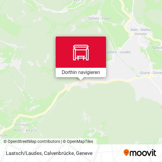 Laatsch/Laudes, Calvenbrücke Karte