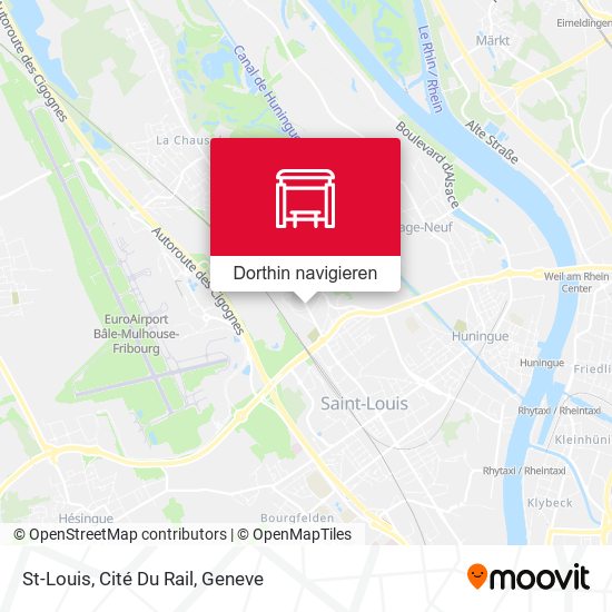 St-Louis, Cité Du Rail Karte