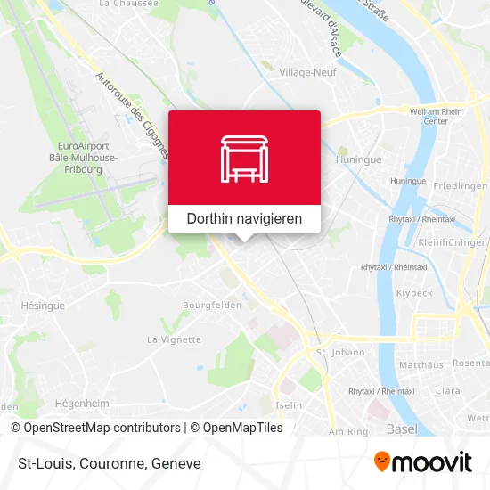 St-Louis, Couronne Karte