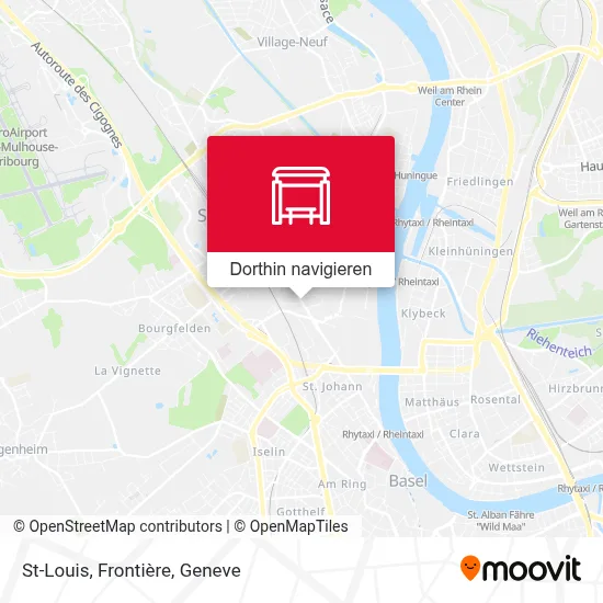 St-Louis, Frontière Karte